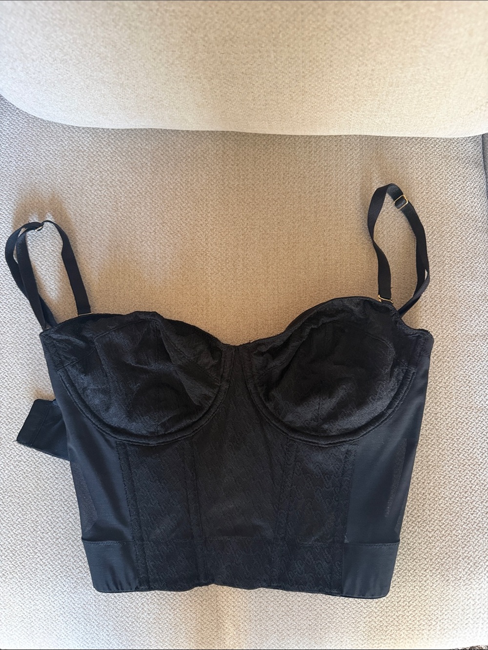 Black Longline Bustier Top - Women Intimates